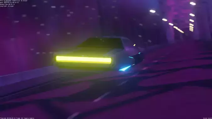 flying car  Low-poly 3D model