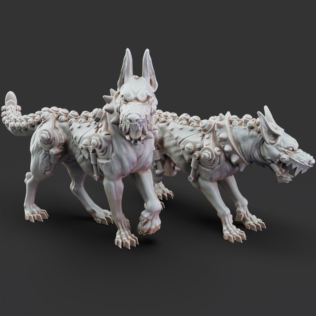 Guard Dogs - 3D Printable TTRPG - PRESUPPORTED - 32mm Scale 3D print model_8