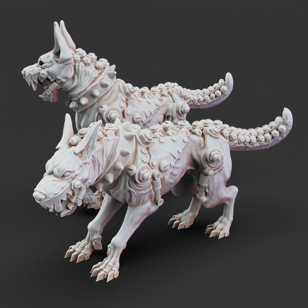 Guard Dogs - 3D Printable TTRPG - PRESUPPORTED - 32mm Scale 3D print model_10