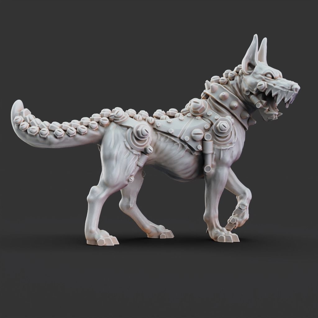 Guard Dogs - 3D Printable TTRPG - PRESUPPORTED - 32mm Scale 3D print model_7