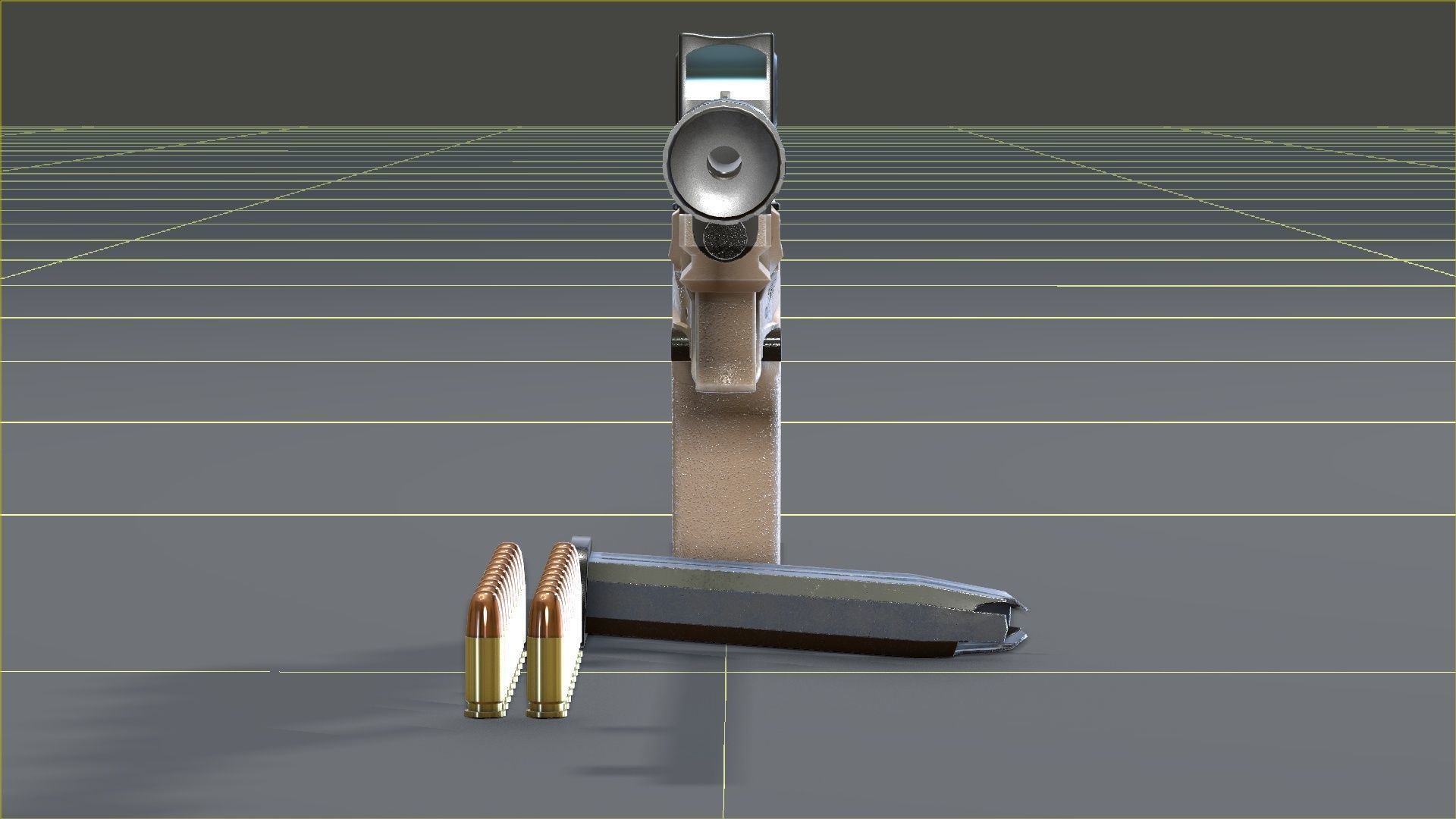 Springfield Armory - Echelon threaded Low-poly 3D model_29