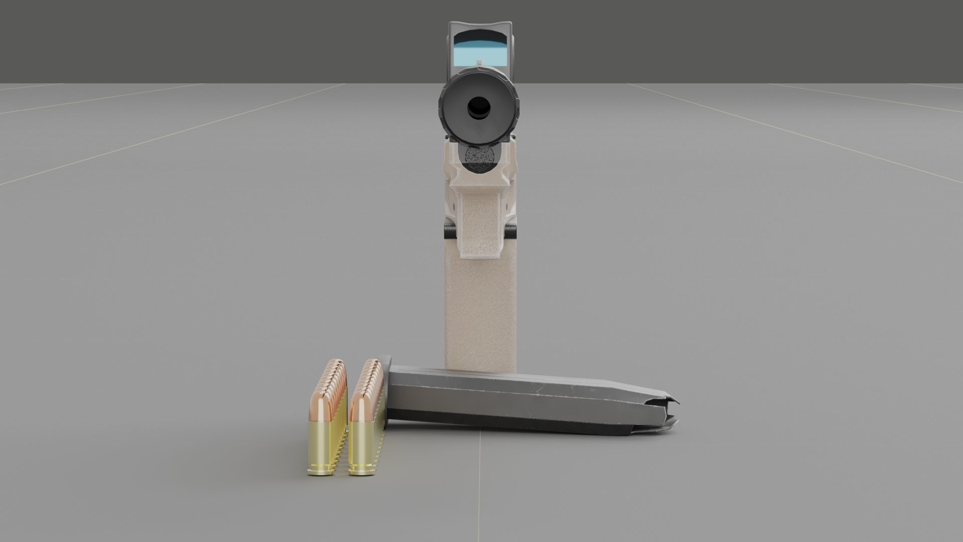 Springfield Armory - Echelon threaded Low-poly 3D model_4