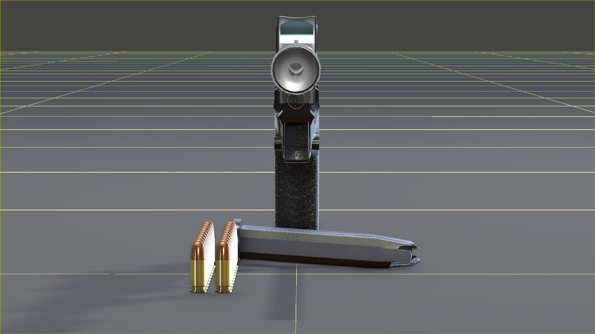 Springfield Armory - Echelon threaded Low-poly 3D model_32