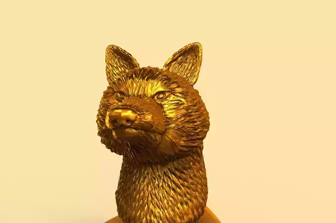 Wolf head and Pendant 3 types of models for  3D print model