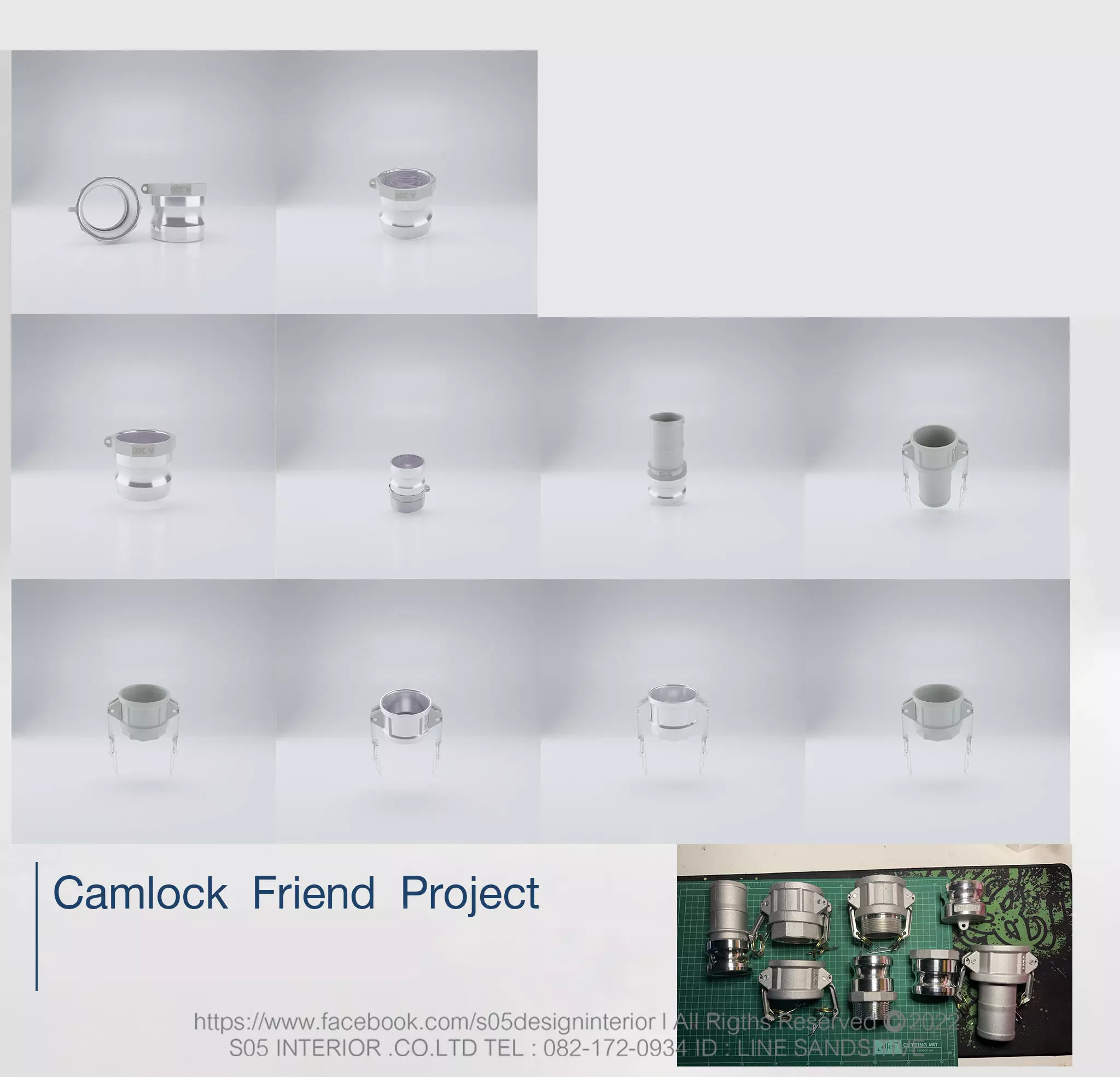 Camlock Friend Project 3D model Low-poly 3D model_0