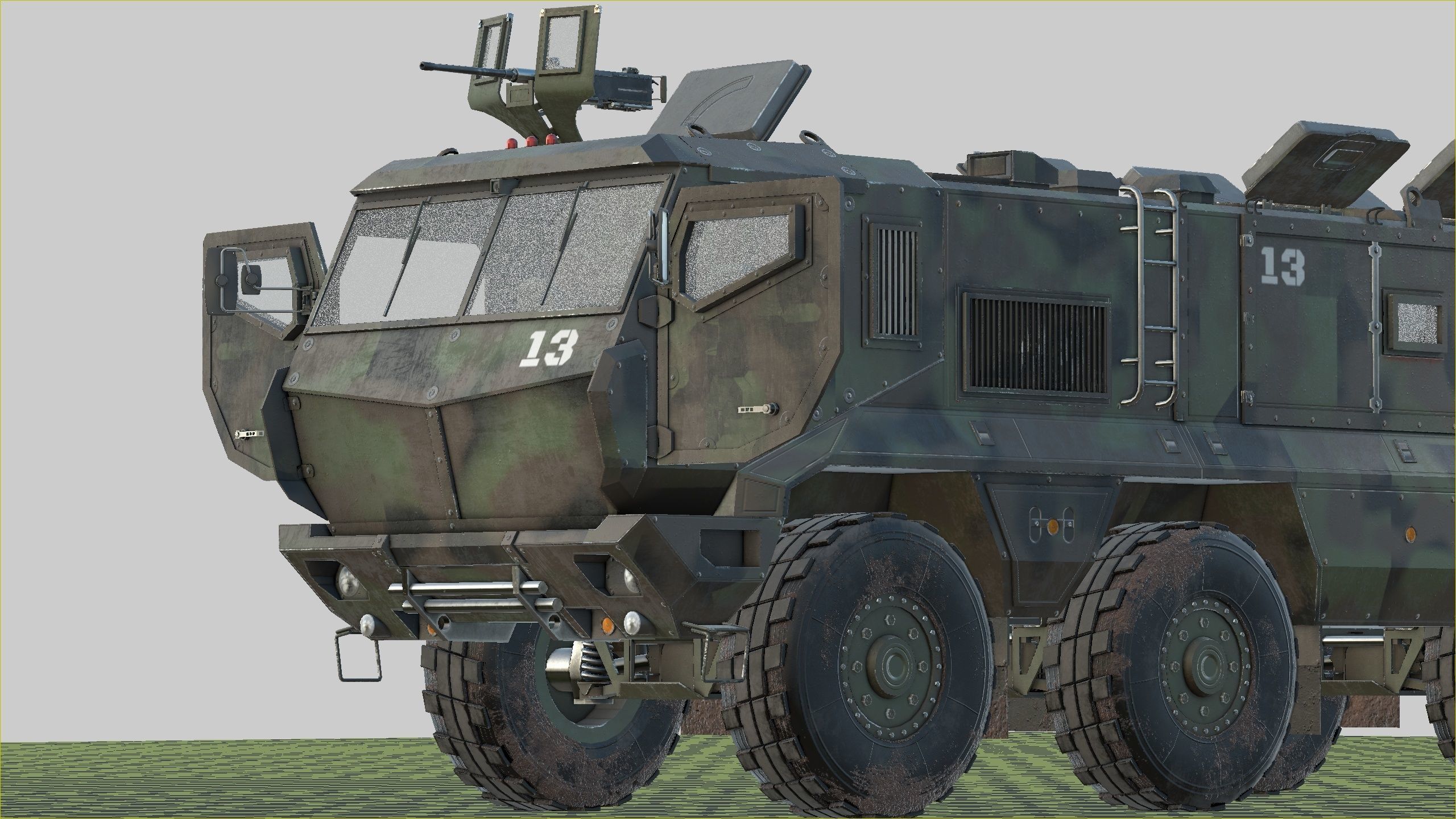 Kamaz - Typhoon Low-poly 3D model_20