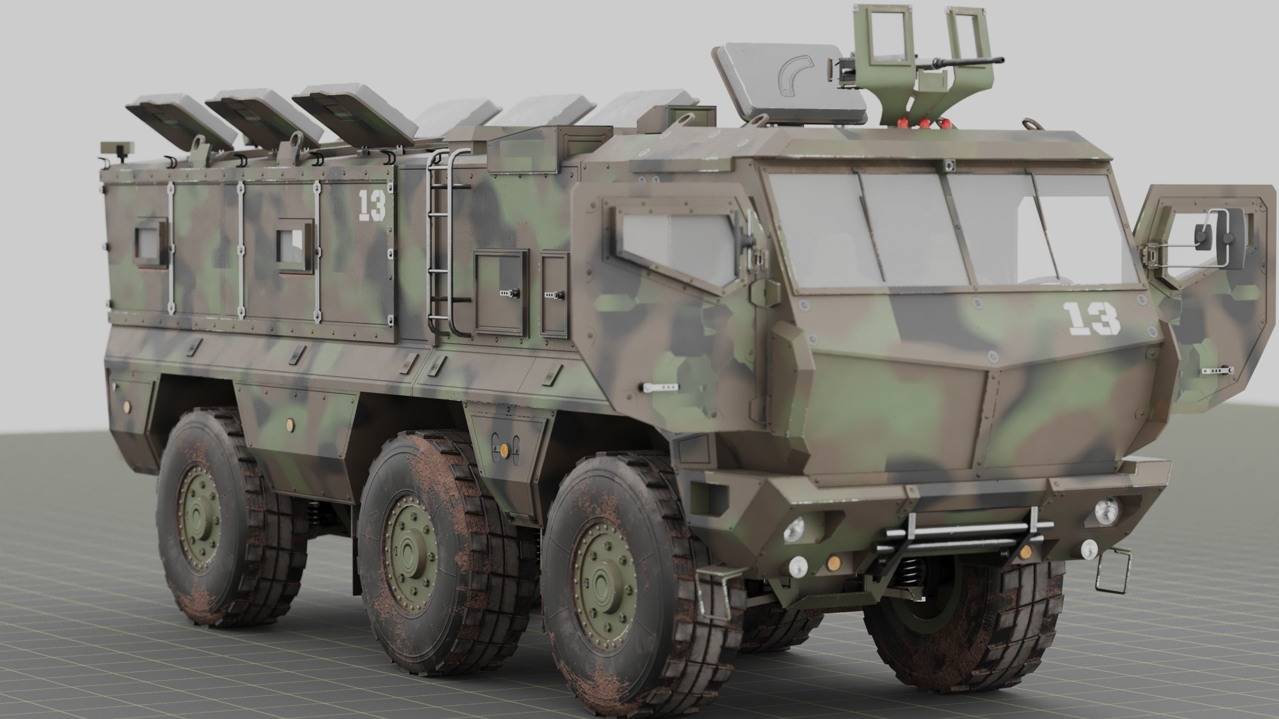 Kamaz - Typhoon Low-poly 3D model_48