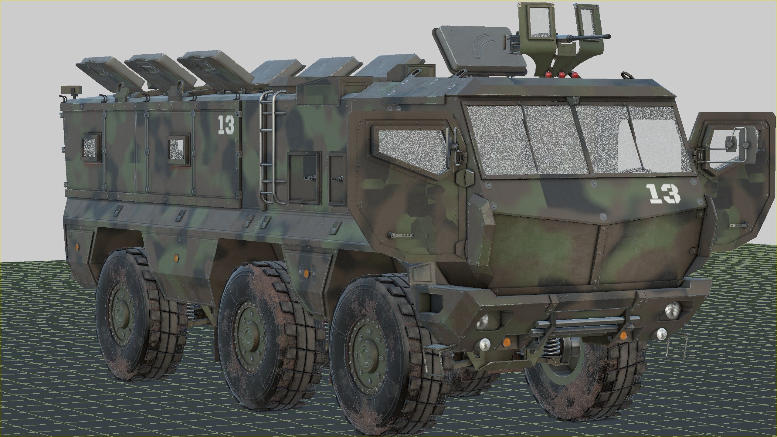 Kamaz - Typhoon Low-poly 3D model_23