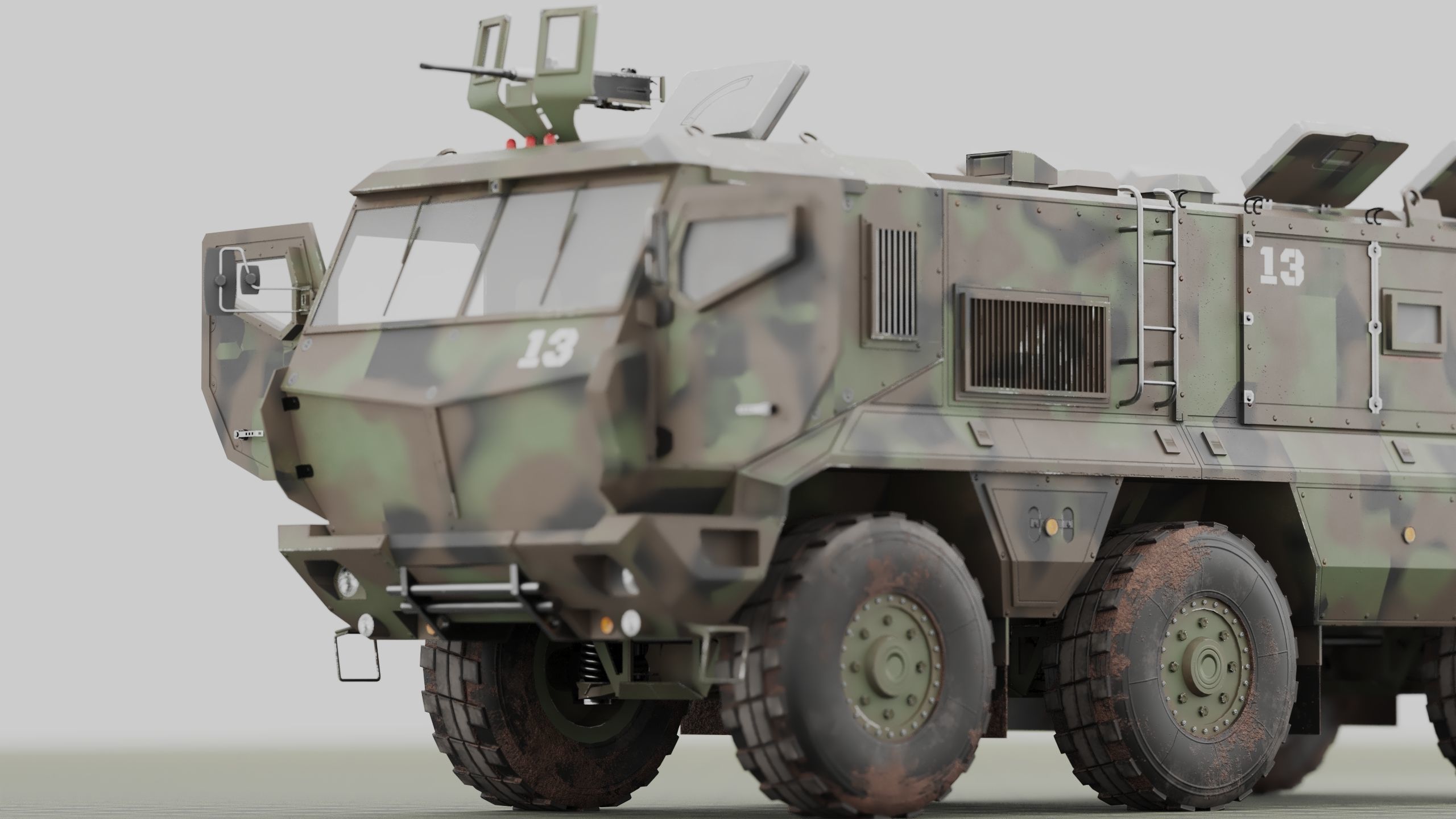 Kamaz - Typhoon Low-poly 3D model_47