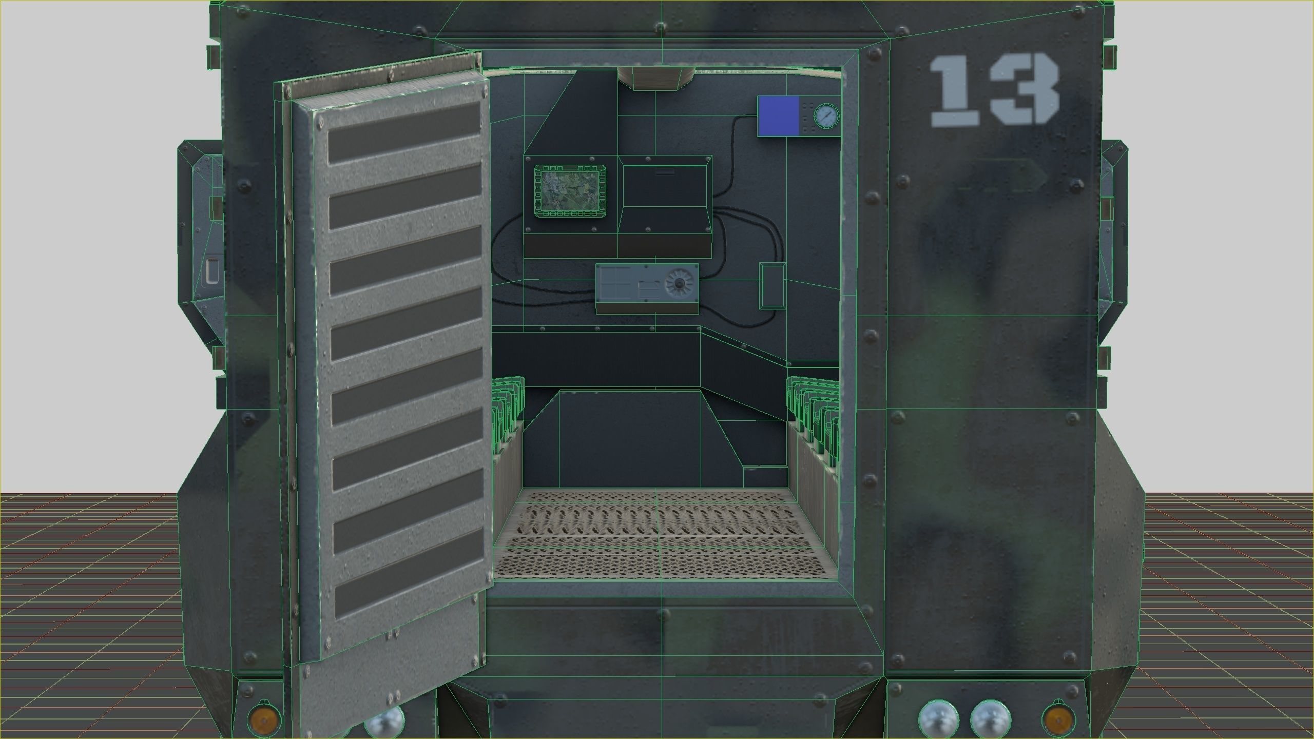 Kamaz - Typhoon Low-poly 3D model_12