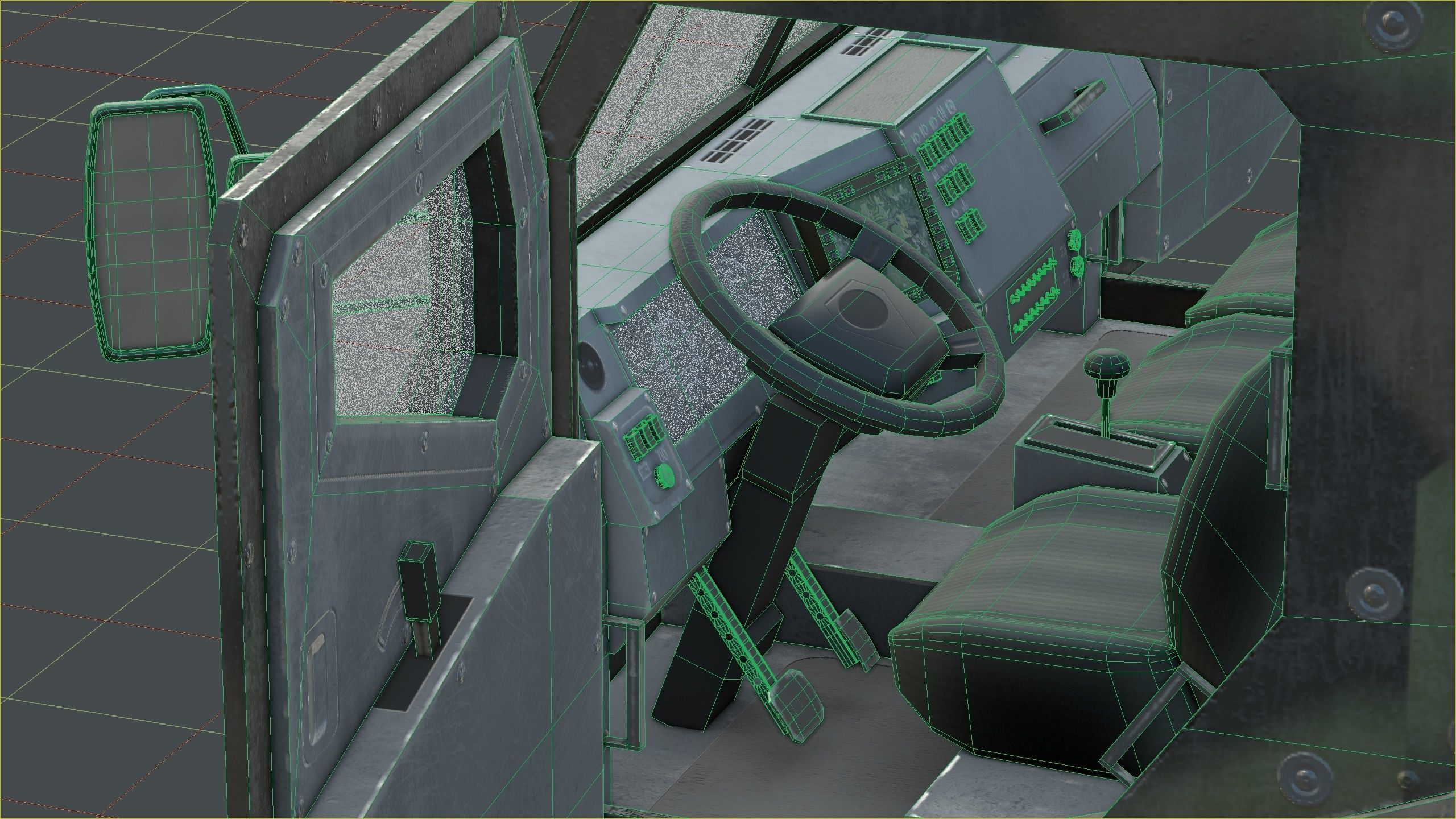 Kamaz - Typhoon Low-poly 3D model_36