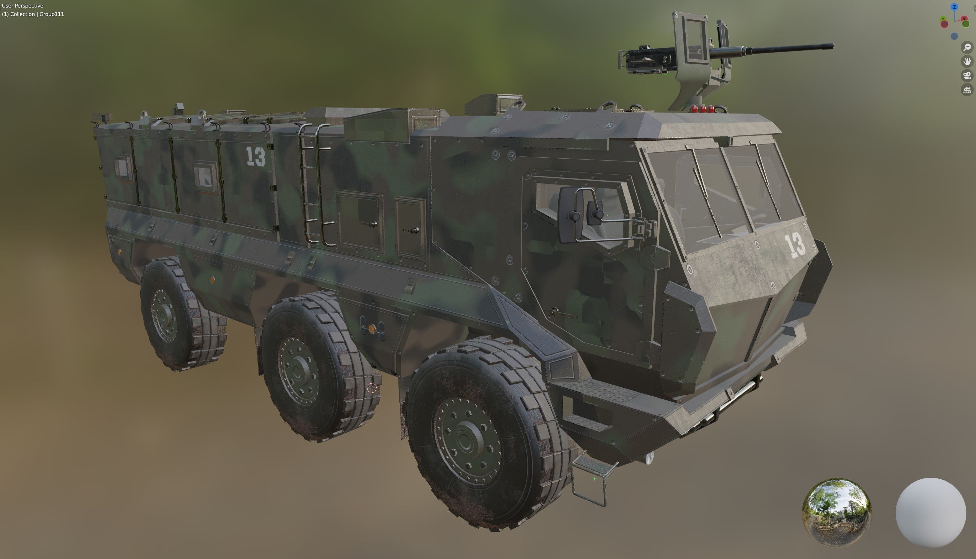 Kamaz - Typhoon Low-poly 3D model_56