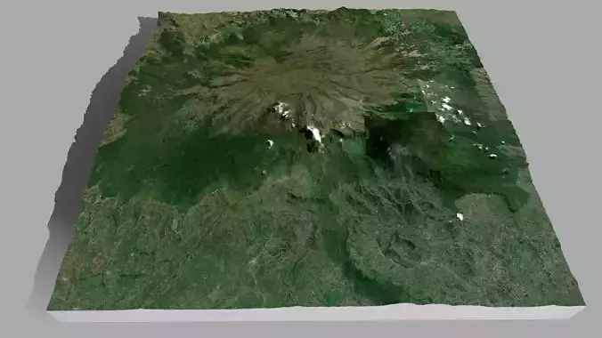 Mountain landscape Mount Elgon Uganda