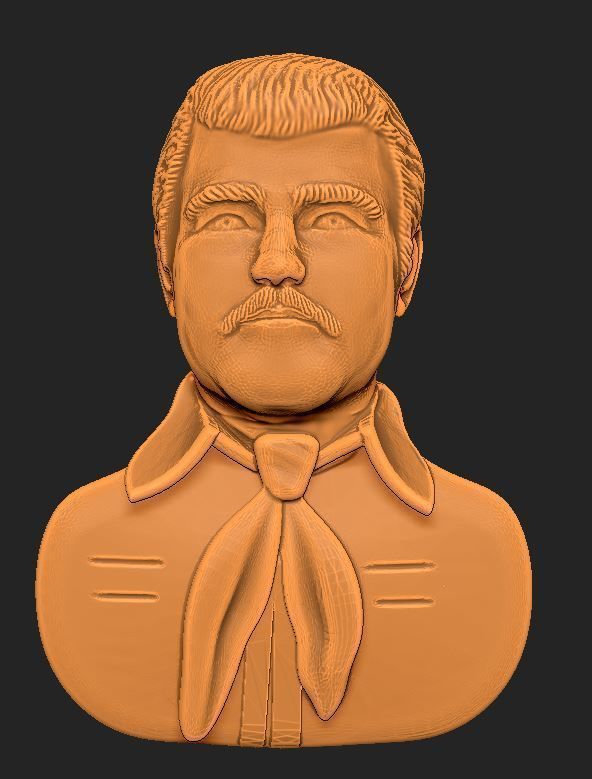 Jesus Malverde Narco Saint Sinaloa Pendant Plain STL Model  3D print model_29