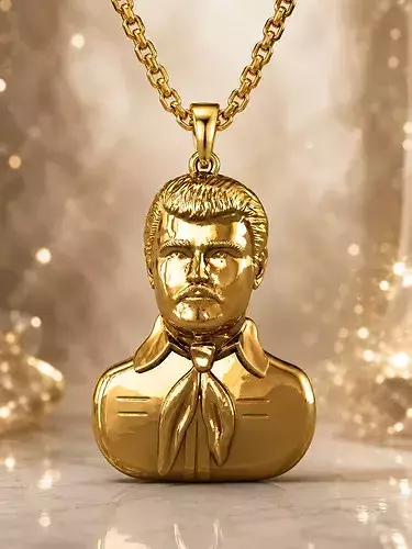 Jesus Malverde Narco Saint Sinaloa Pendant Plain STL Model 