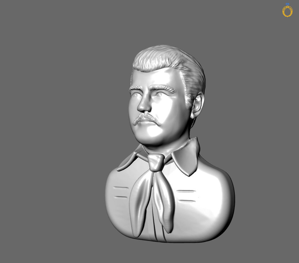 Jesus Malverde Narco Saint Sinaloa Pendant Plain STL Model  3D print model_15