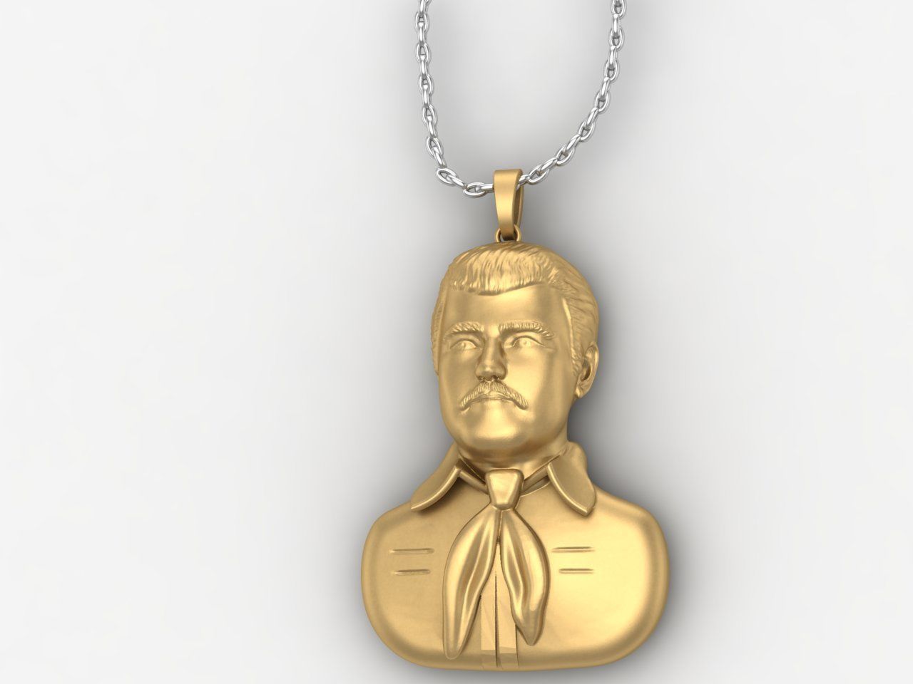 Jesus Malverde Narco Saint Sinaloa Pendant Plain STL Model  3D print model_4
