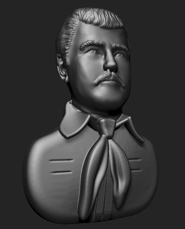 Jesus Malverde Narco Saint Sinaloa Pendant Plain STL Model  3D print model_19