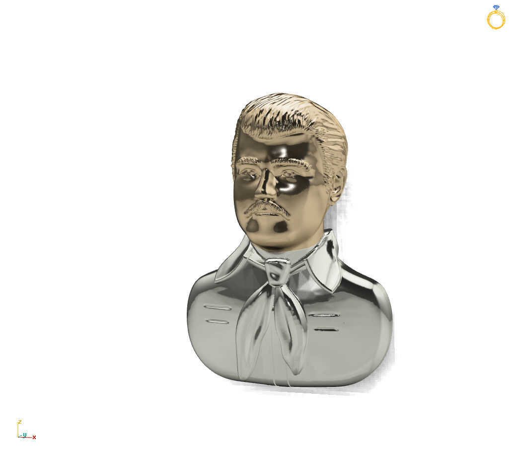 Jesus Malverde Narco Saint Sinaloa Pendant Plain STL Model  3D print model_13