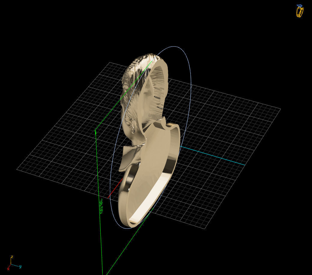 Jesus Malverde Narco Saint Sinaloa Pendant Plain STL Model  3D print model_24