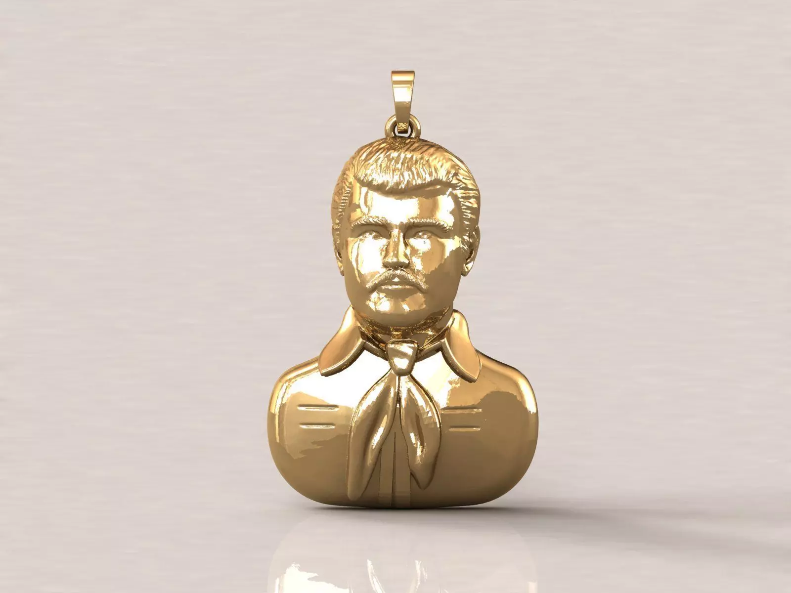 Jesus Malverde Narco Saint Sinaloa Pendant Plain STL Model  3D print model_0