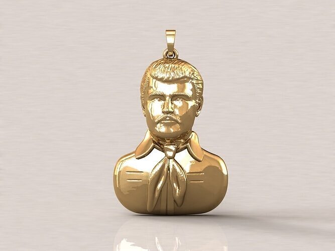 Jesus Malverde Narco Saint Sinaloa Pendant Plain STL Model  3D print model