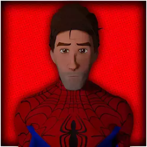 Peter B Parker WITH UNMASK Game Ready model w Unity package ITSV