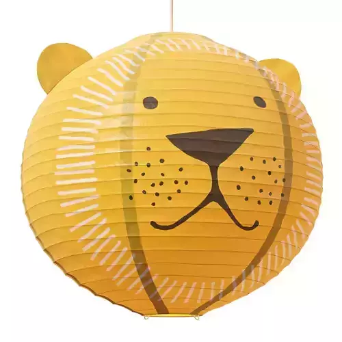 Habitat Kids Lion Paper Pendant Shade 3D model