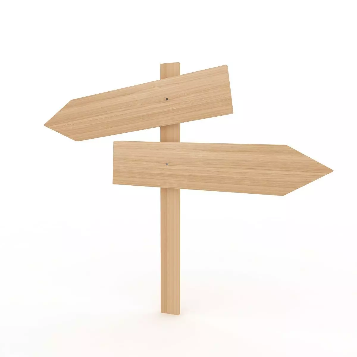 Wooden Signboard 3D model