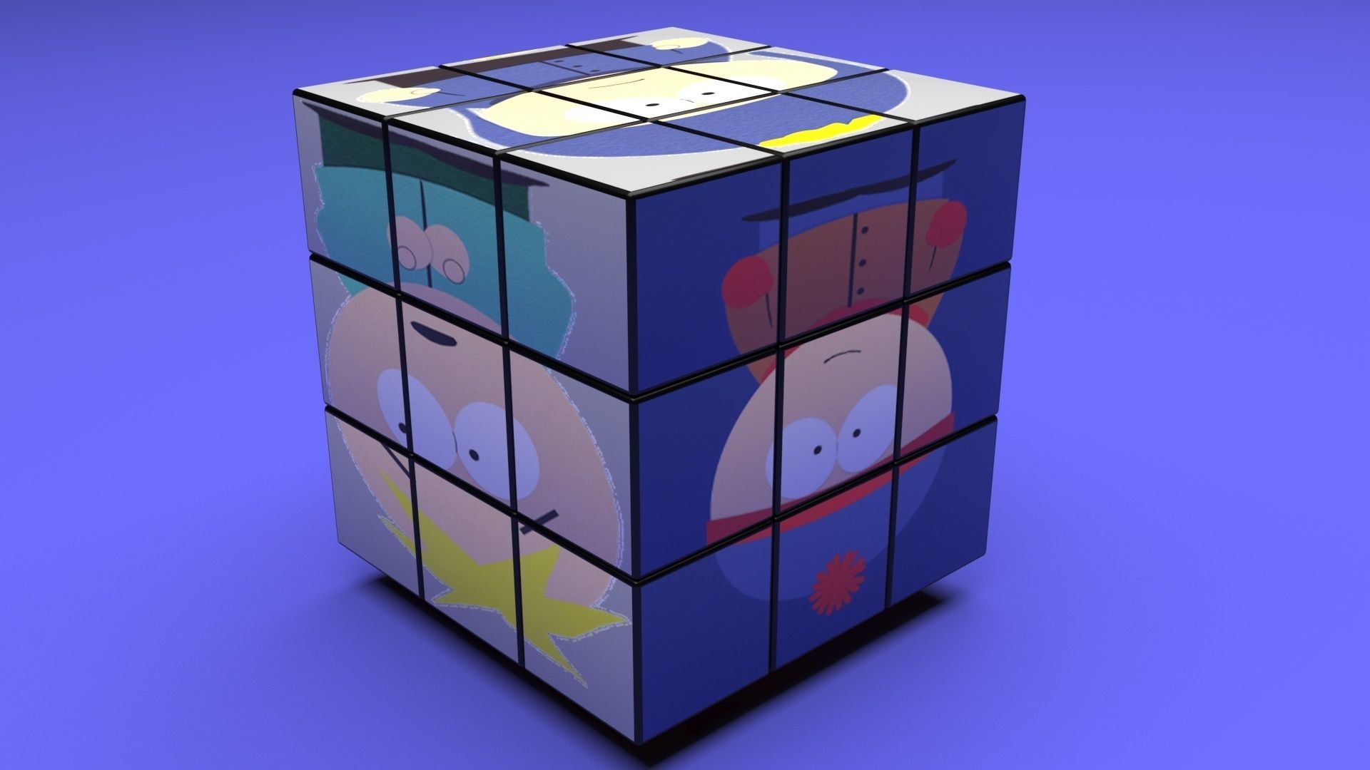 Rubiks Cubes Set With Pictures 3D model_27
