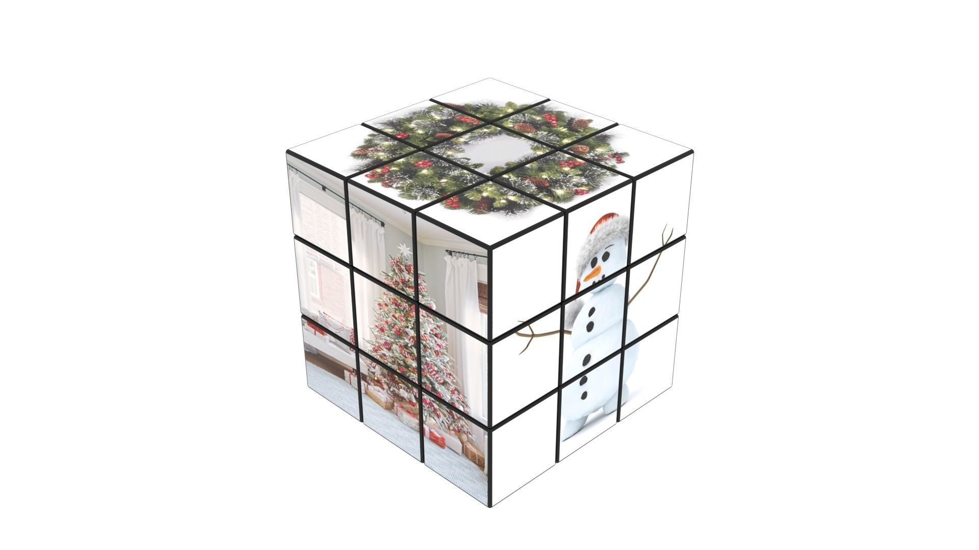 Rubiks Cubes Set With Pictures 3D model_9