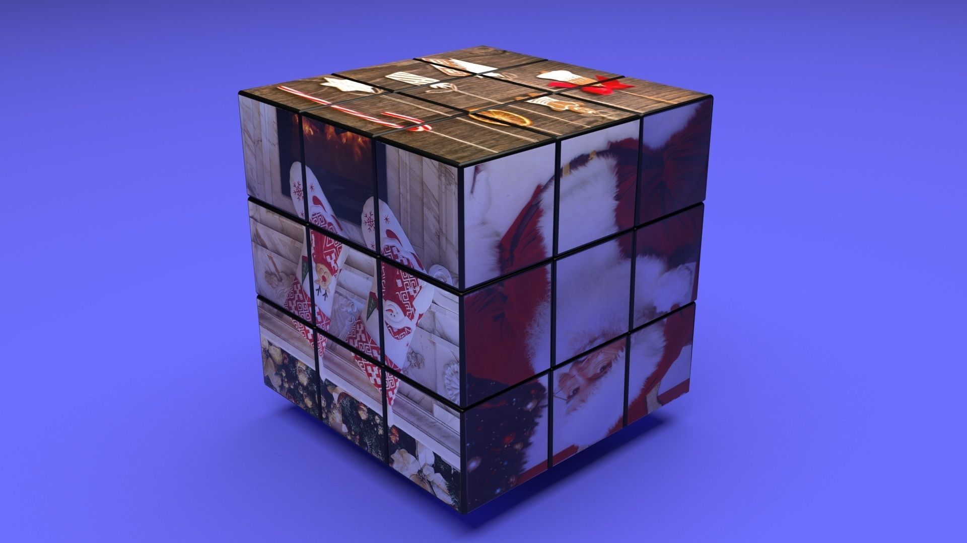 Rubiks Cubes Set With Pictures 3D model_29
