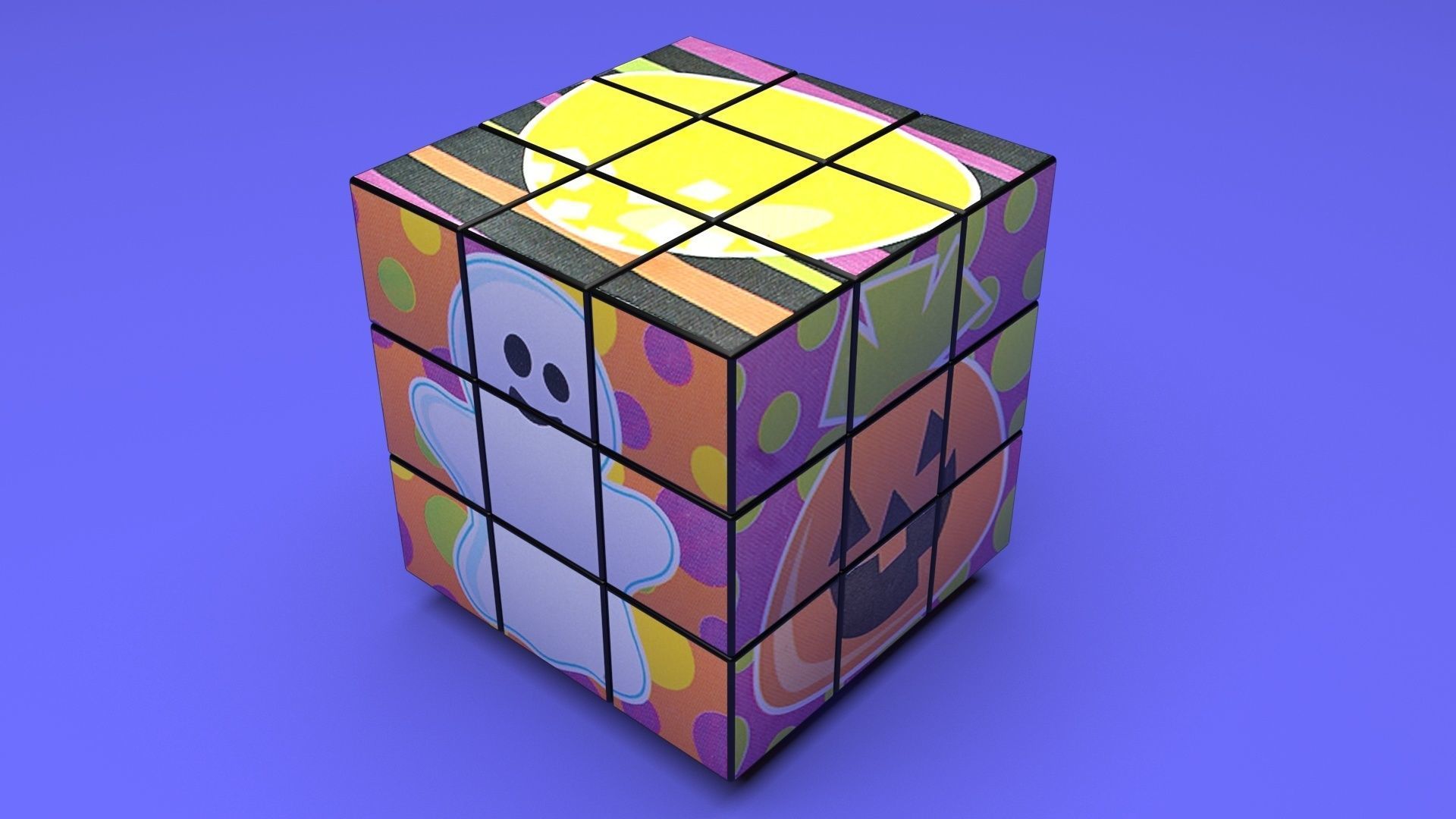 Rubiks Cubes Set With Pictures 3D model_32