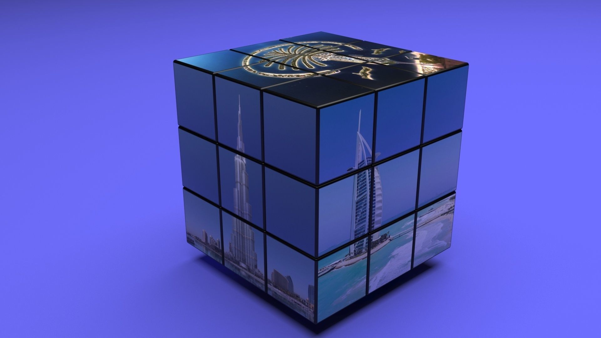 Rubiks Cubes Set With Pictures 3D model_24