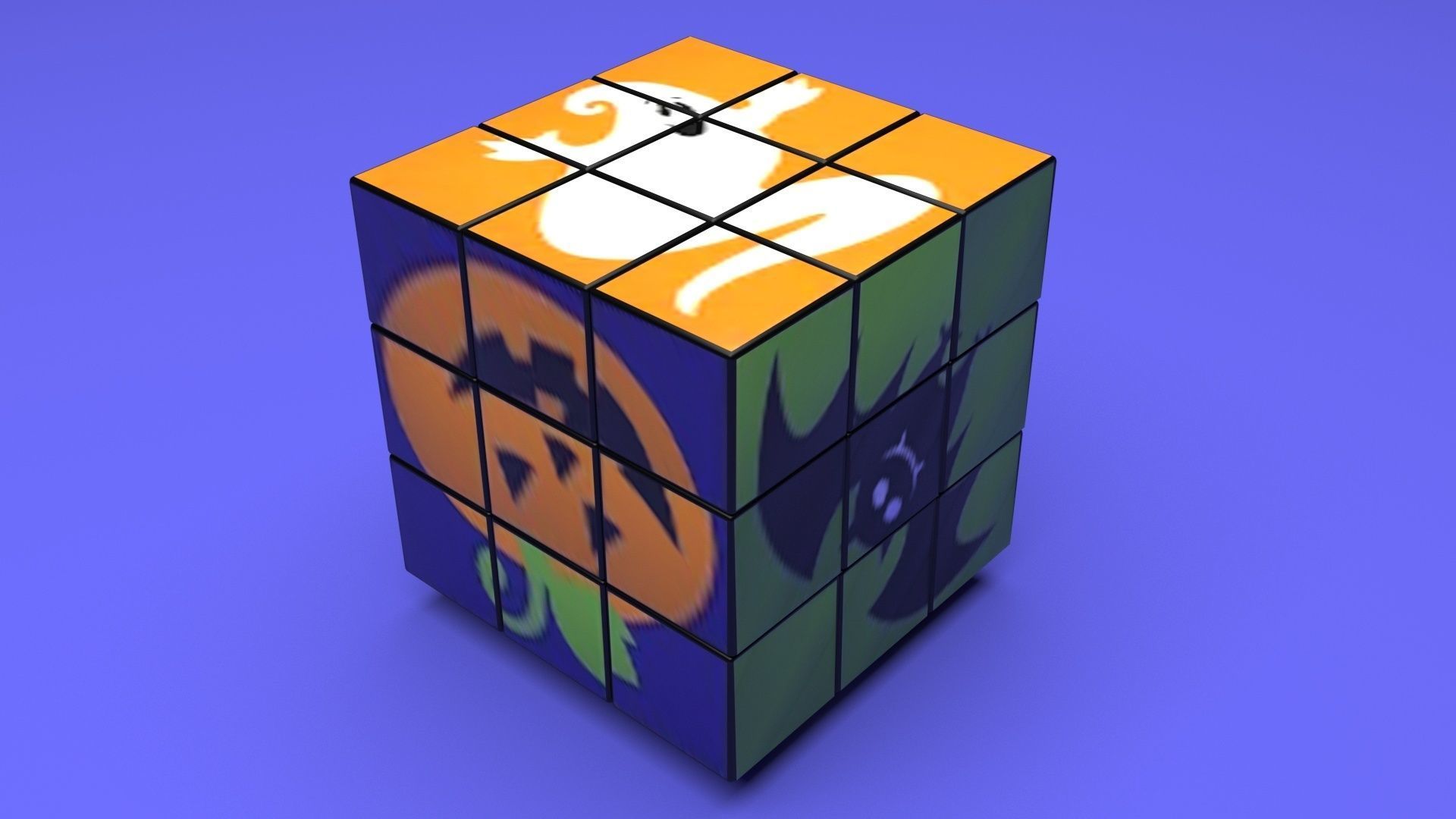 Rubiks Cubes Set With Pictures 3D model_33