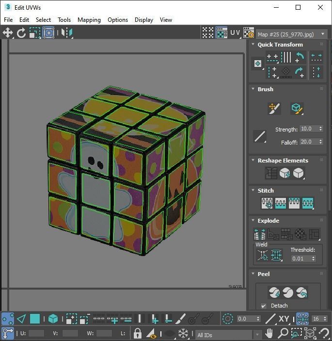 Rubiks Cubes Set With Pictures 3D model_43