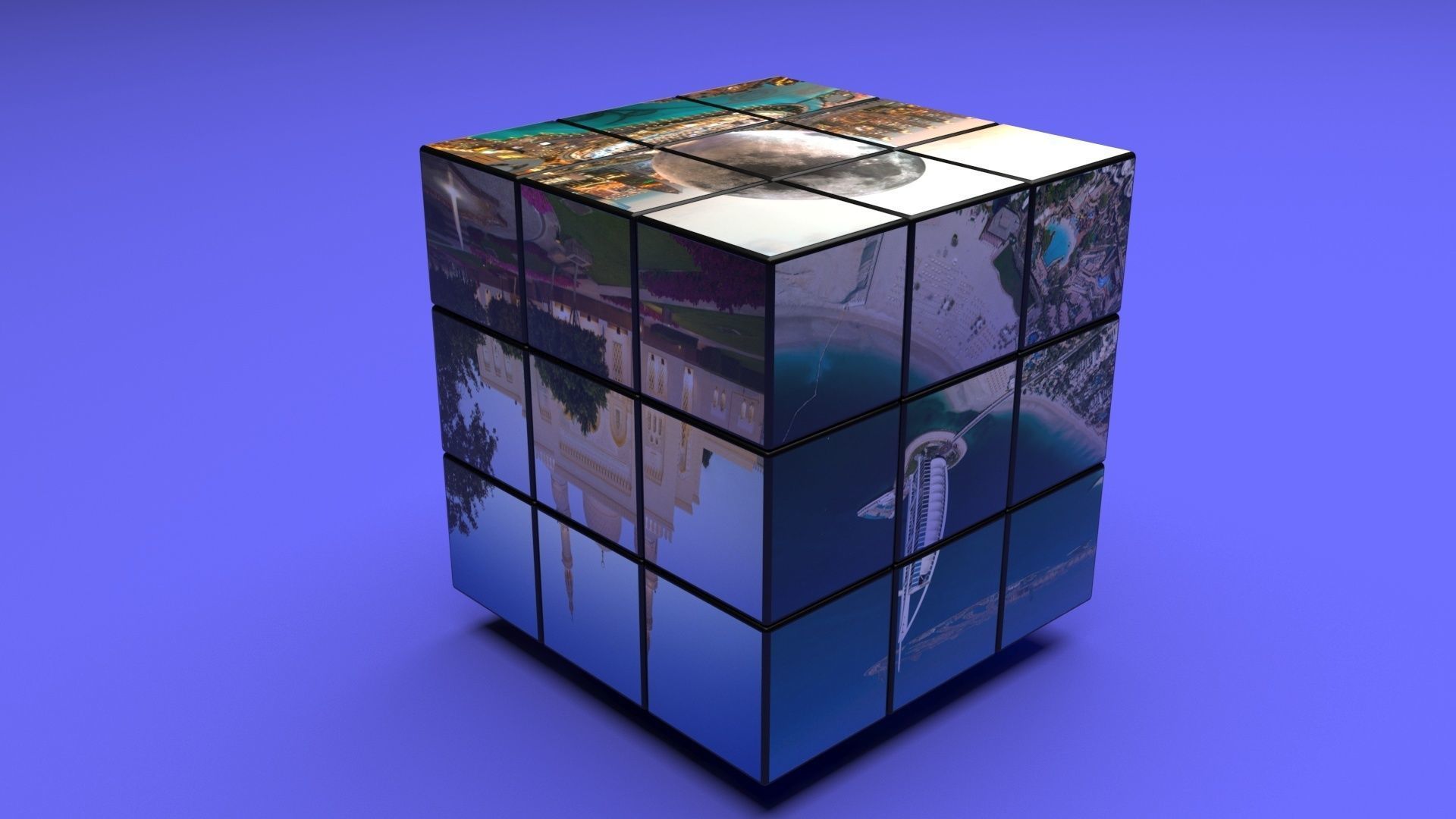 Rubiks Cubes Set With Pictures 3D model_25