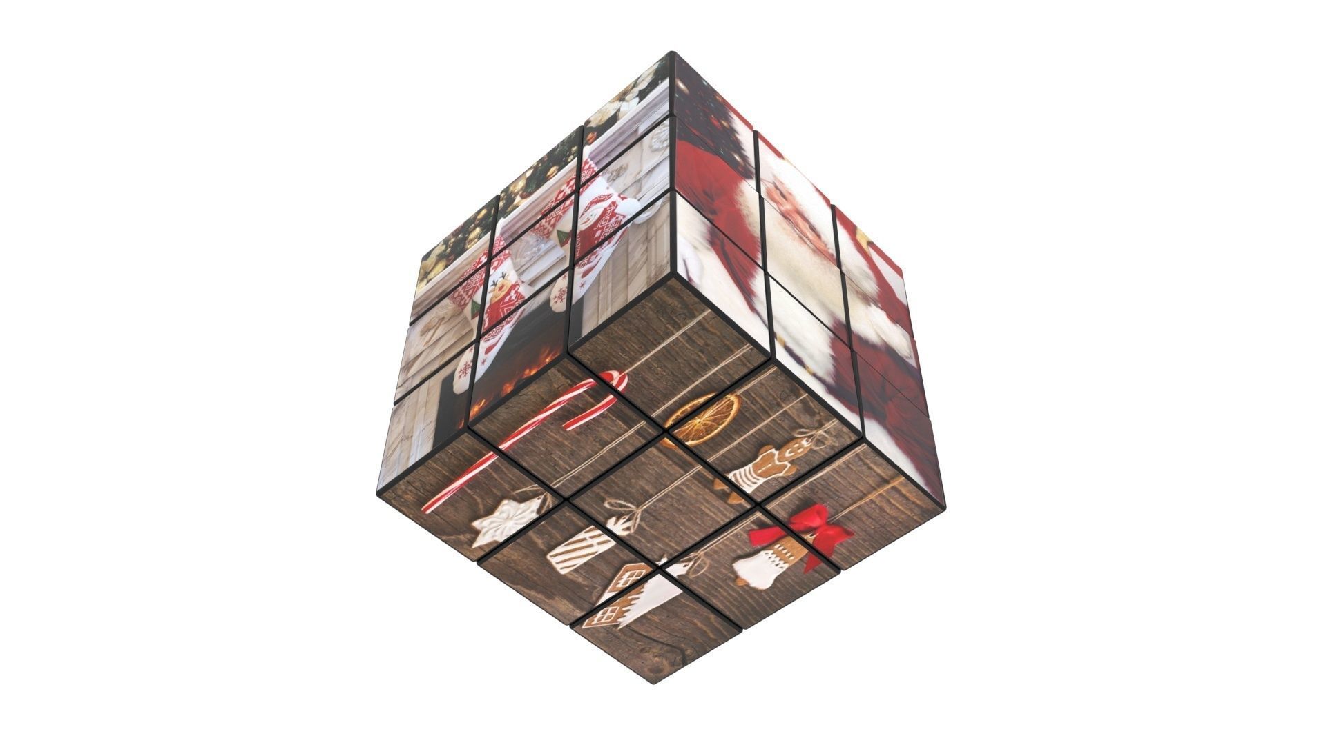 Rubiks Cubes Set With Pictures 3D model_10