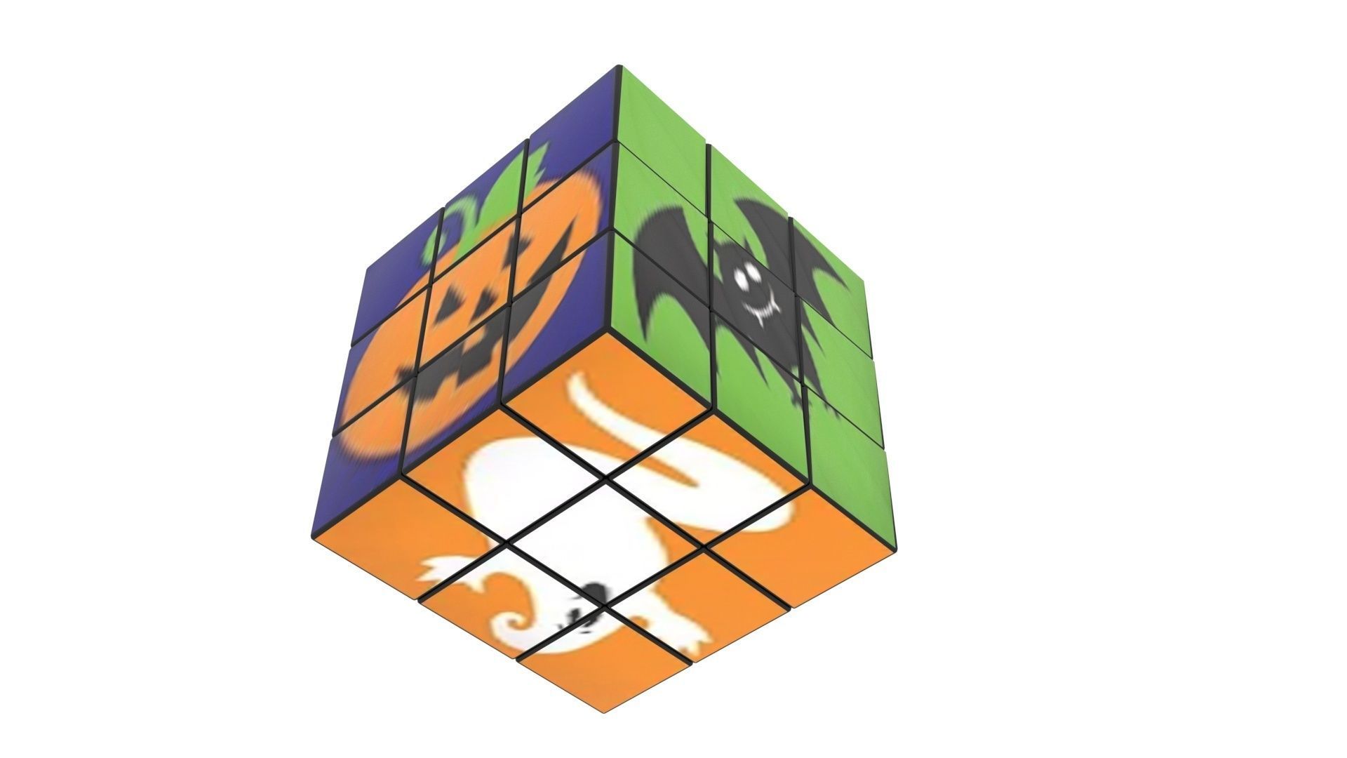 Rubiks Cubes Set With Pictures 3D model_14