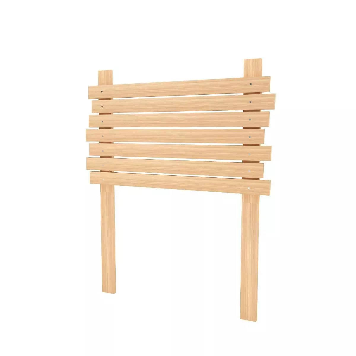 wooden signboard 3D model_0