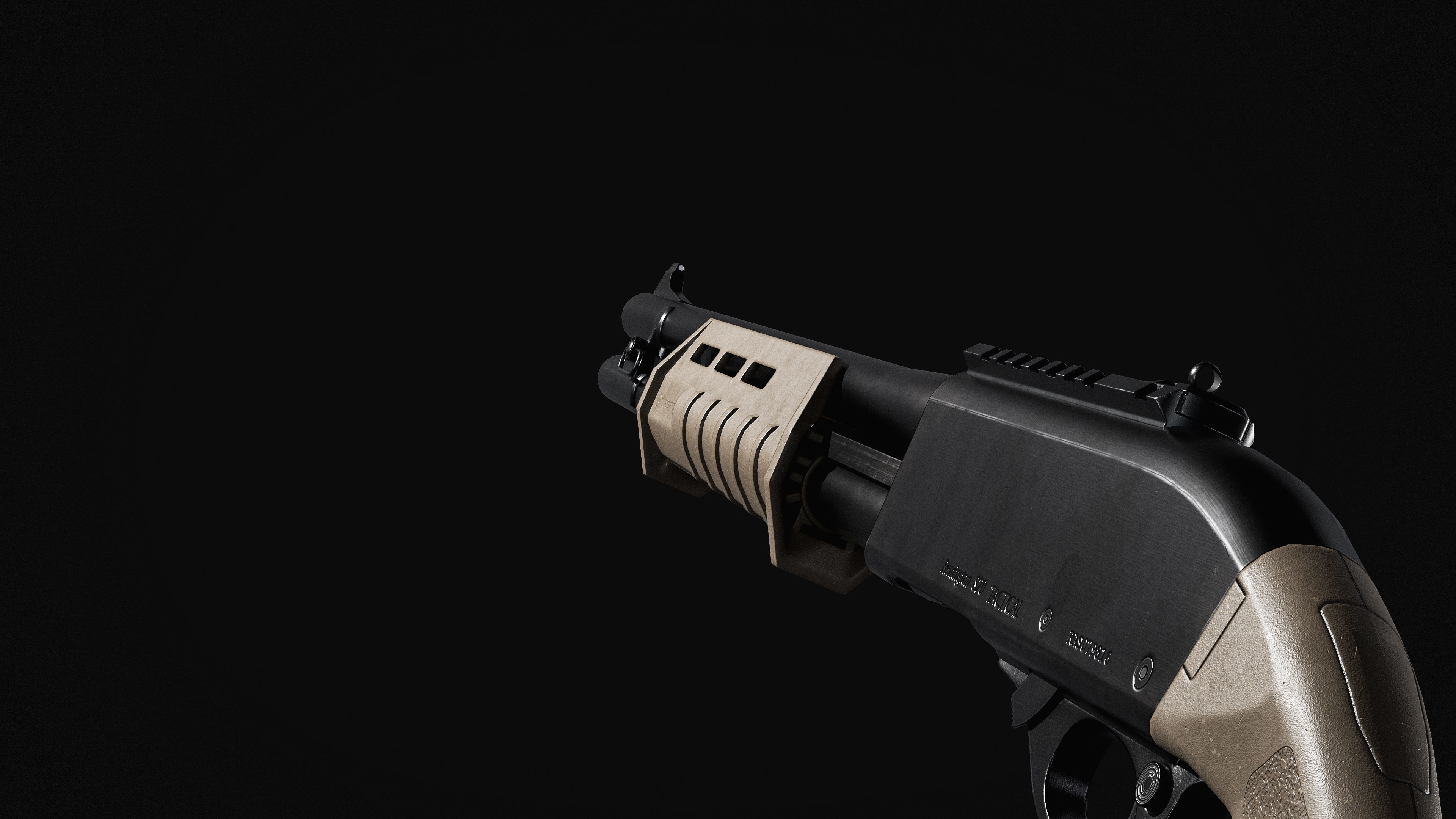 Remington 870 Tactical 3D model_3