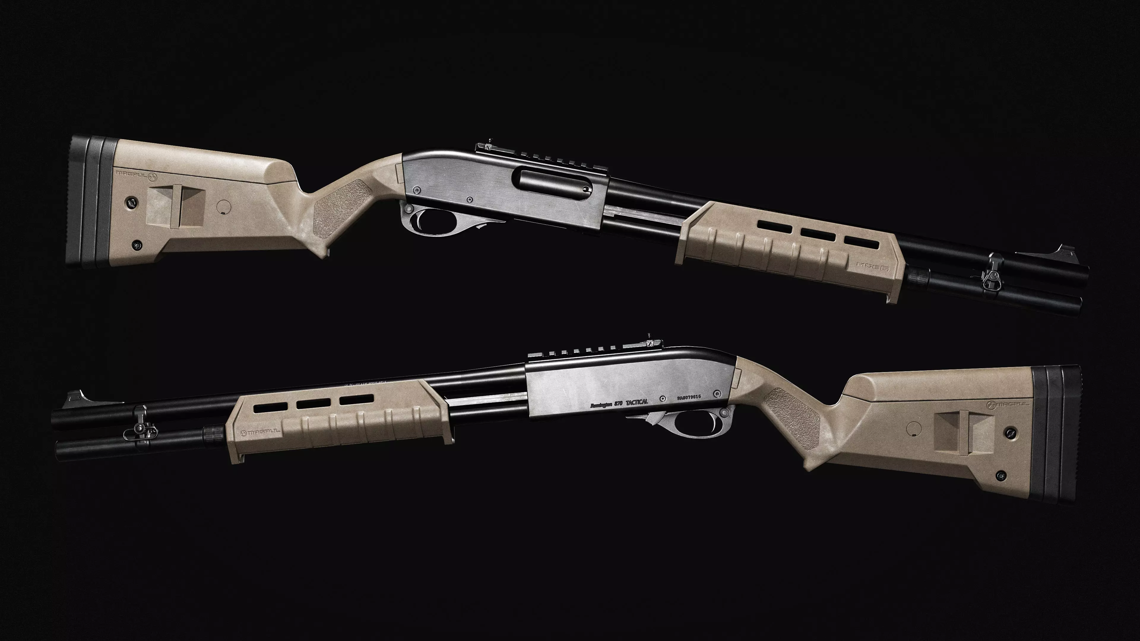 Remington 870 Tactical 3D model_0