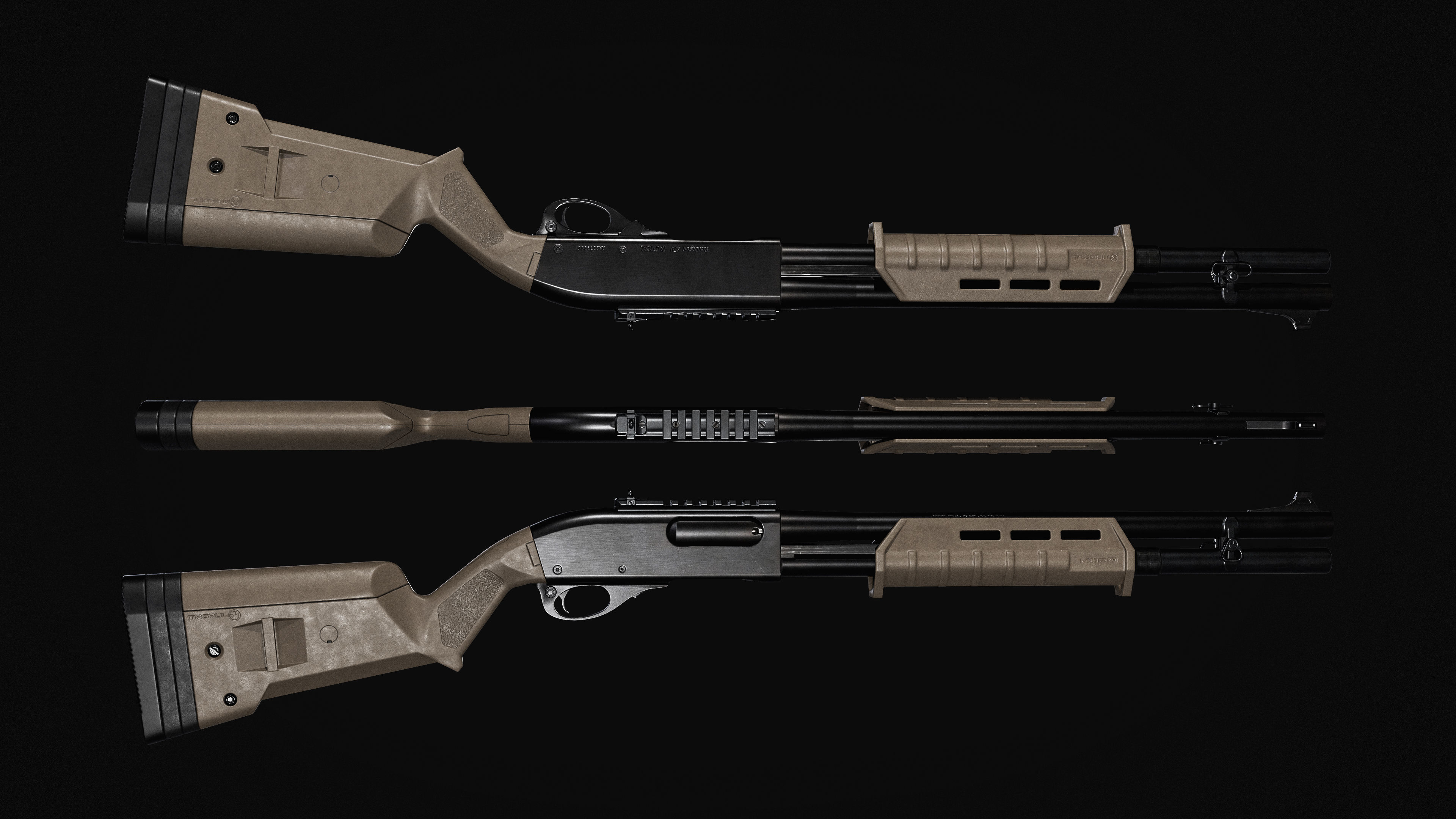 Remington 870 Tactical 3D model_7