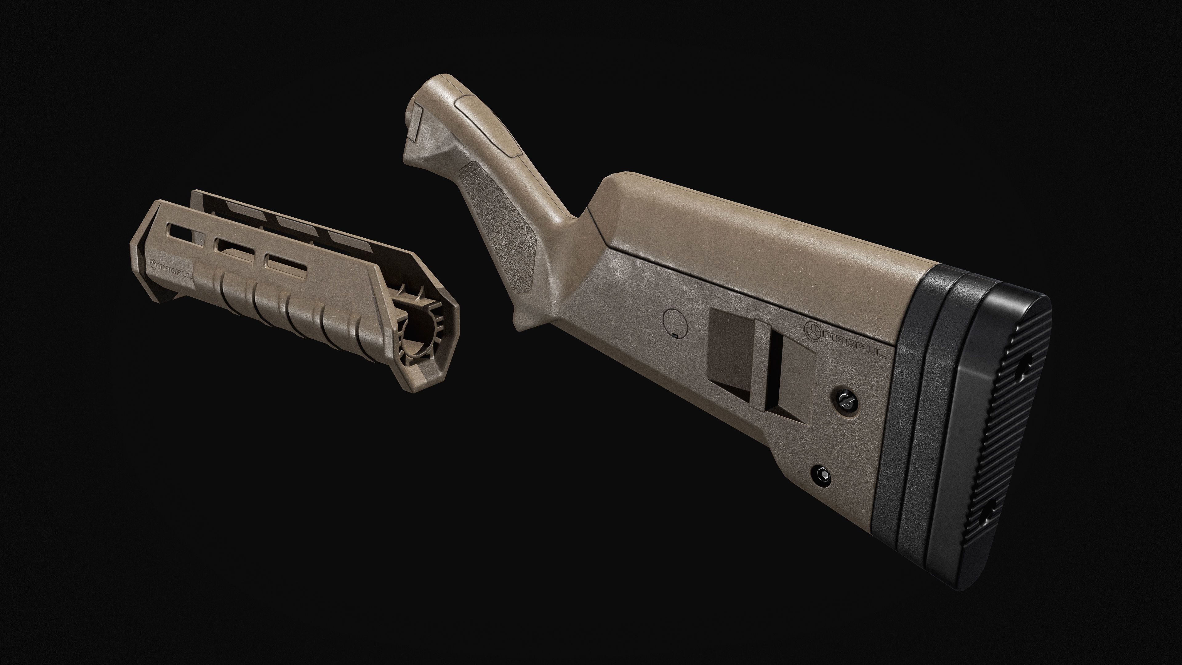 Remington 870 Tactical 3D model_10