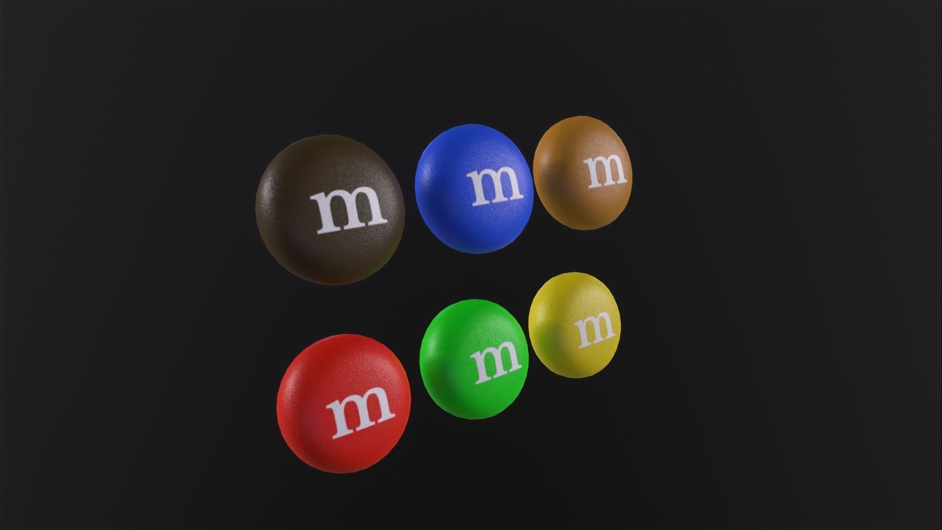 Chocolate Candy 3D Model Low-poly 3D model_2