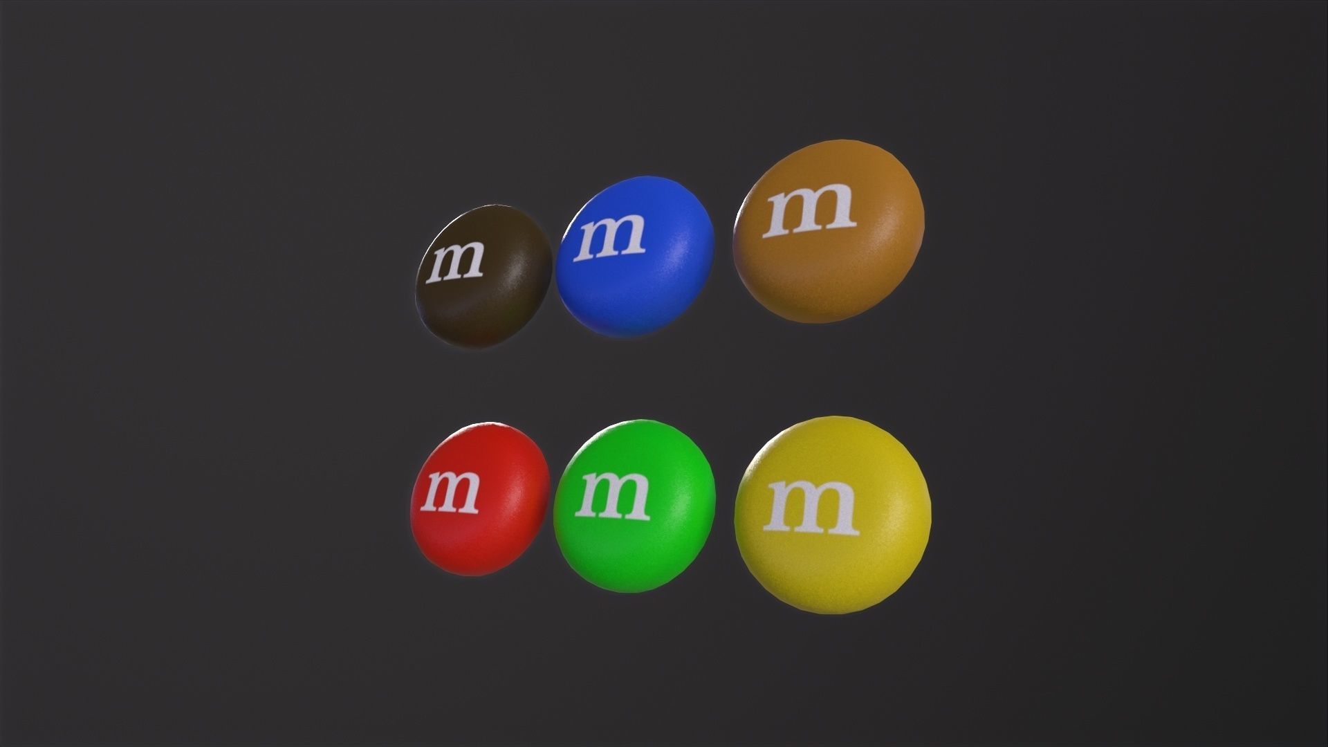 Chocolate Candy 3D Model Low-poly 3D model_3