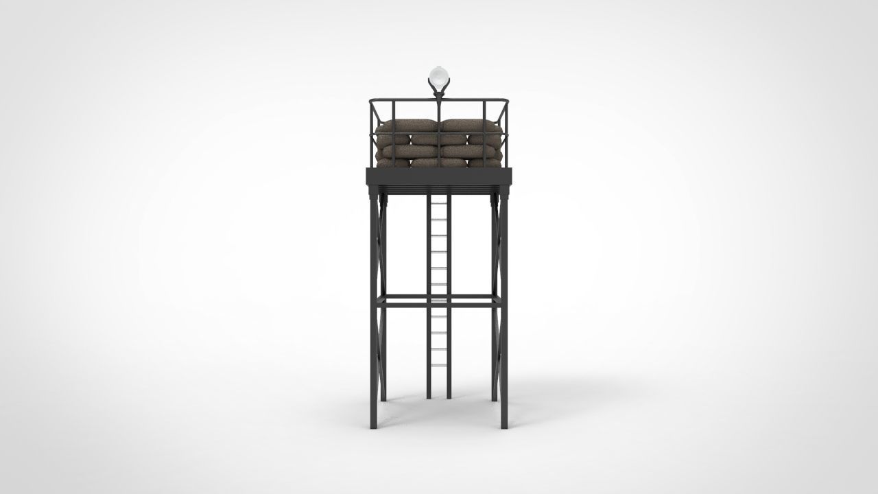 Harbour Tower guard  3D model_4