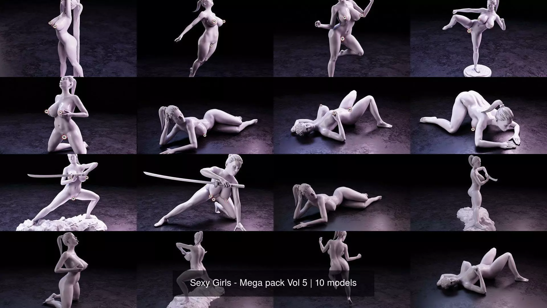 Sexy Girls - Mega pack Vol 5 3D Model Collection_0