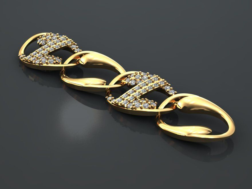 cuban chain 3 3D print model_1