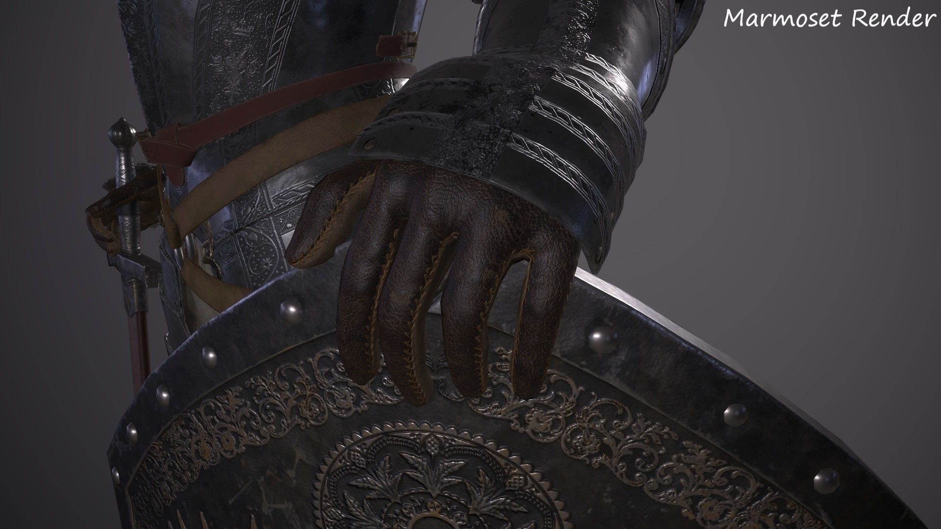 Medieval Knights Collection GAME READY Low-poly 3D model_14